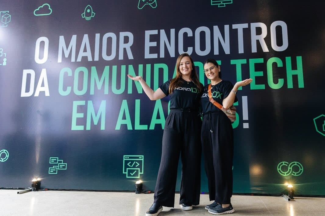 Bruna e Sushi no evento da rogaDX